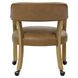 Rylie Brown Captains Chair with Casters and Nailhead Trim