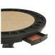 Rylie Black 48" Round Game Top Dining Table with Storage