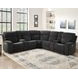 Seattle Gray 3 Piece Modular Dual Power Reclining Sectional with USB Charging
