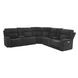 Seattle Gray 3 Piece Modular Dual Power Reclining Sectional with USB Charging