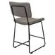 Tribeca Gray Upholstered Counter Height Stool
