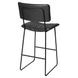 Tribeca Black Vegan Leather Bar Stool
