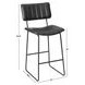Tribeca Black Vegan Leather Bar Stool