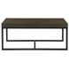 Yukon Brown Rectangular Nesting Coffee Table with 2 Stools