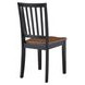 Joplin Walnut and Ebony Farmhouse Side Chair