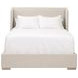 Stewart Beige California King Upholstered Low Profile Bed