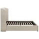 Stewart Beige California King Upholstered Low Profile Bed