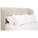 Stewart Beige California King Upholstered Low Profile Bed