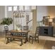 Stormy Ridge Chickory Black Extendable Rectangular Dining Room Set