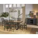 Stormy Ridge Chickory Black Extendable Rectangular Dining Room Set