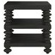 Atrium Black Rectangular End Table