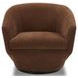 The Twist Elise Rust Accent Swivel Chair