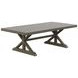 Jones Brown Rectangular Aluminum Coffee Table