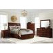 Damen Rich Cherry Queen Storage Panel Bed