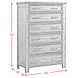 Damen Rich Cherry 6 Drawer Chest