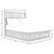 Damen Rich Cherry Queen Storage Panel Bed