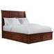 Damen Rich Cherry Queen Storage Panel Bed
