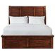 Damen Rich Cherry Queen Storage Panel Bed