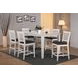 Summer Winds II White and Gray 78" Rectangular Extendable Counter Height Leg Dining Table
