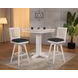 Summer Winds II White and Gray Square Adjustable Height Pub Table