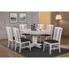 Summer Winds II White and Gray Round Dining Room Set