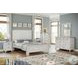 Bay Harbor Distressed White Queen Panel Bed