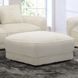 Utopia Mega Ivory Ottoman with Casters
