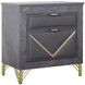 Symmetry Gray Upholstered Panel Bedroom Set