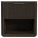 Sutton Dark Brown 1 Drawer Nightstand with LED