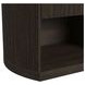 Sutton Dark Brown 1 Drawer Nightstand with LED