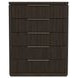 Sutton Dark Brown 5 Drawer Chest