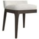 Sutton White and Dark Brown Upholstered Dining Side Chair Set of 2`