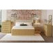 Sutton Brown and Gray King Upholstered Panel Bed