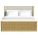 Sutton Brown and Gray King Upholstered Panel Bed