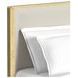 Sutton Brown and Gray King Upholstered Panel Bed