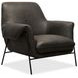 Ambroise Gray Leather Club Chair