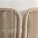 Trellis White Upholstered Outdoor Arm Chair