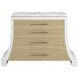 Eave Uplifting White 4 Drawer Accent Chest