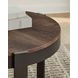 Horizon Hills Warm Rustic and Black 3 Piece Round Occasional Table Set