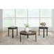 Horizon Hills Warm Rustic and Black 3 Piece Round Occasional Table Set