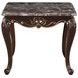 Constantine Cherry Rectangular Marble Top End Table