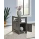 Fendenmore Brown and Gray Rectangular Chairside End Table with USB Charging