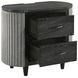 Skyline Onyx and Gray Upholstered Panel Bedroom Set