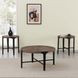 Chevron Brown Occasional Table Set