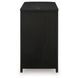 Camdill Black Rectangular Chairside End Table with USB Charging