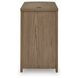 Camdill Light Brown Rectangular Chairside End Table with USB Charging