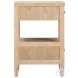 Bristol Park Whitewashed Oak Wood Open Nightstand
