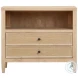 Bristol Park Whitewashed Oak Wood Large Nightstand