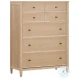 Bristol Park Whitewashed Oak Wood 5 Drawer Chest