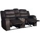 Willow Brown 75" Console Loveseat with Dual Recliner